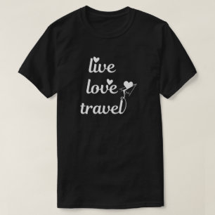 Reisetipografie, Papierflugzeug, Einfach-Liebe T-Shirt