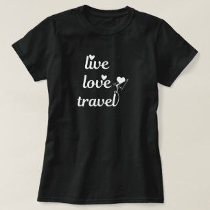 Reisetipografie, Papierflugzeug, Einfach-Liebe T-Shirt