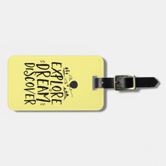 Reisetipps Entdecken Sie den Traum Gepäckmarke ent Gepäckanhänger (Vorderseite horizontal)