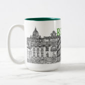 Reisetischler-Souvenir-Kaffee-Tasse Zweifarbige Tasse (Links)