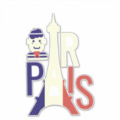 Reisetouren Paris Eiffelturm Aufkleber (Vorderseite)