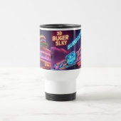 Reisetug mit spannendem Hamburger Restaurant Neon Reisebecher (Mittel)