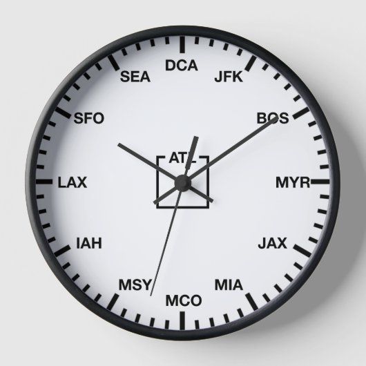 REISEUHR FÜR FLUGGÄSTE UHR (Vorderseite)