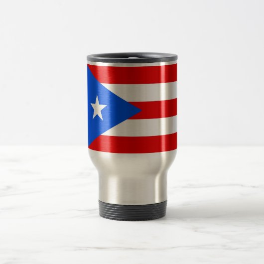 Reiseumarmung mit Fahne von Puerto Rico - USA Reisebecher (Mittel)