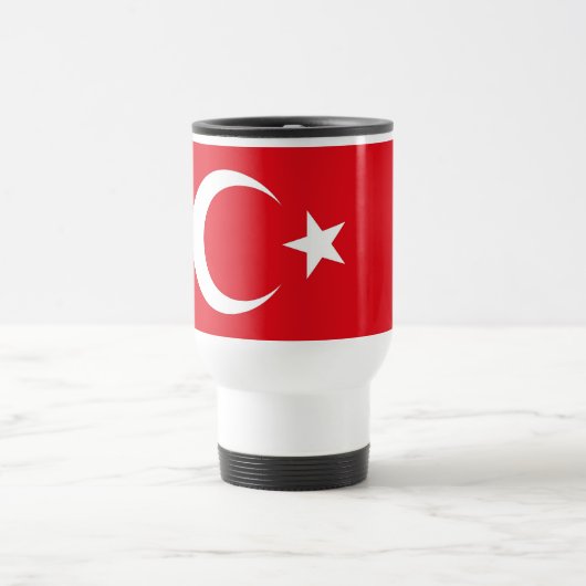 Reiseumarmung mit Flagge der Türkei Reisebecher (Mittel)