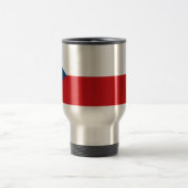 Reiseumarmung unter der Flagge Tschechiens Reisebecher (Mittel)