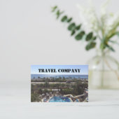 Reiseunternehmen Visitenkarte (Stehend Vorderseite)