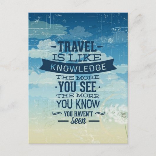 Reiseurlaub Gute Reise Postkarte (Vorderseite)