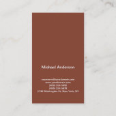 Reiseveranstalter Agent Tour Operator Minimalistis Visitenkarte (Rückseite)