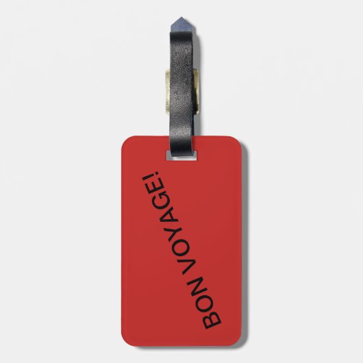 Reiseveranstalter Gepäckanhänger (Rückseite vertikal)