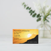 Reiseveranstalter und Agent Visitenkarte (Stehend Vorderseite)