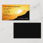 Reiseveranstalter und Agent Visitenkarte (Vorne/Hinten)