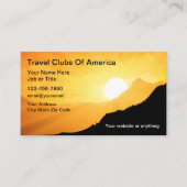 Reiseveranstalter und Agent Visitenkarte (Vorderseite)