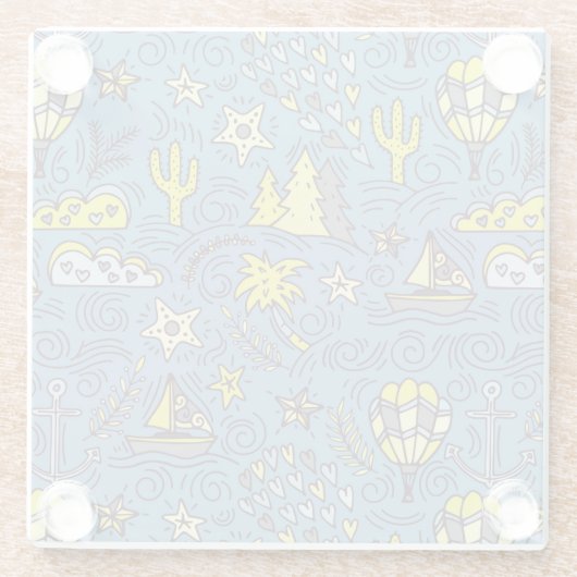 Reisevergnügen Glasuntersetzer (Rückseite)