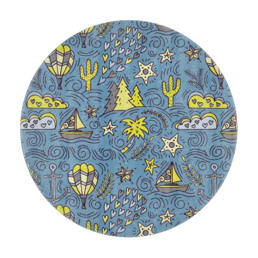 Reisevergnügen Schneidebrett (Vorderseite)