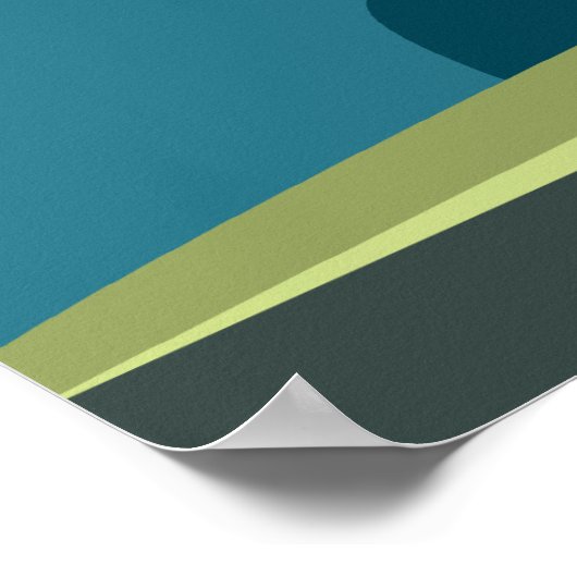 Reisewaschplakat, mittel poster (Ecke)