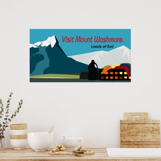 Reisewaschplakat, mittel poster (Küche)