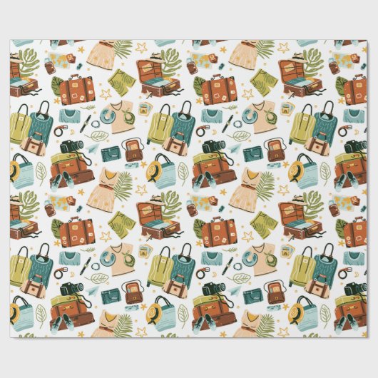 Reisewegweispapier Geschenkpapier (Flach)