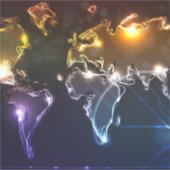 Reisewelt Aufkleber (Vorderseite)