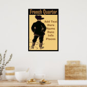 Reisezeichen für das Französische Viertel Poster (Küche)