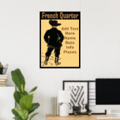 Reisezeichen für das Französische Viertel Poster (Heimbüro)
