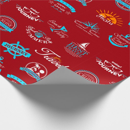 Reisezeichen Geschenkpapier