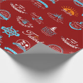 Reisezeichen Geschenkpapier (Ecke)