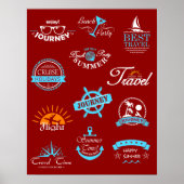 Reisezeichen Poster (Vorne)