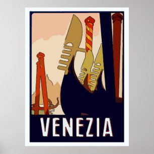 Reisezeichen von Venedig Poster