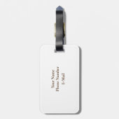 Reisezeit auf der Kontrolle Gepäckanhänger (Rückseite vertikal)