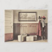 Reisezeit - Postkarte - eingefärbt (Vorderseite)