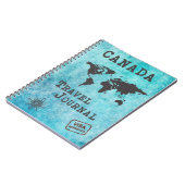 Reisezeitplan für Kanada Notizblock (Linke Seite)