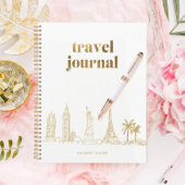 Reisezeitschrift | Berühmte Sehenswürdigkeiten der Notizblock