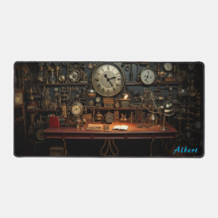 Reisezentrum für Zeitreisende im Steampunk-Stil Schreibtischunterlage