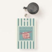 Reiseziel Abzeichen Kind ID Kinderzubehör Ausweis (Vorderseite mit Rechteck)