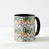 Reiseziel Bali Muster Tasse (VorderseiteRechts)
