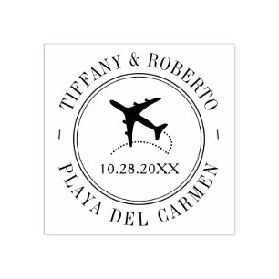 Reiseziel-Event-Passport-Thema Gummistempel