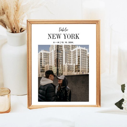 Reiseziel Foto Hochzeit Tischnummer