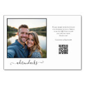 Reiseziel-Foto-Sharing-QR-Code Tischnummer (Rückseite)