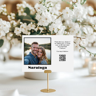 Reiseziel-Foto-Sharing-QR-Code Tischnummer