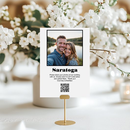 Reiseziel-Foto-Sharing-QR-Code Tischnummer
