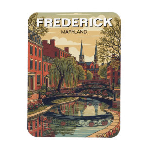 Reiseziel Historic District Maryland Frederick Magnet