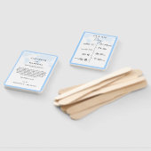 Reiseziel Hochzeitstag Veranstaltungen Zeitplan Fächer (Non-assembled)