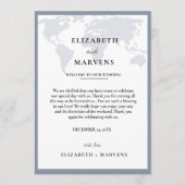 Reiseziel Hochzeitstag Veranstaltungen Zeitplan Programm (Vorderseite)