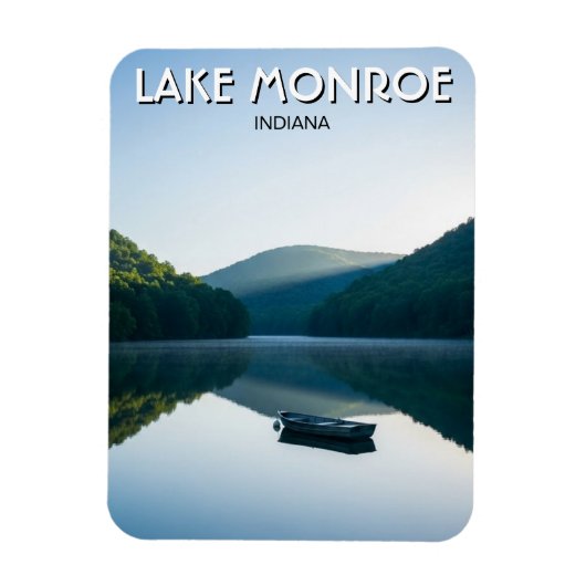 Reiseziel Indiana Lake Monroe Magnet (Vertikal)