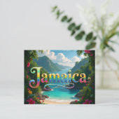 Reiseziel Jamaika Postkarte (Stehend Vorderseite)