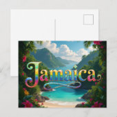 Reiseziel Jamaika Postkarte (Vorne/Hinten)