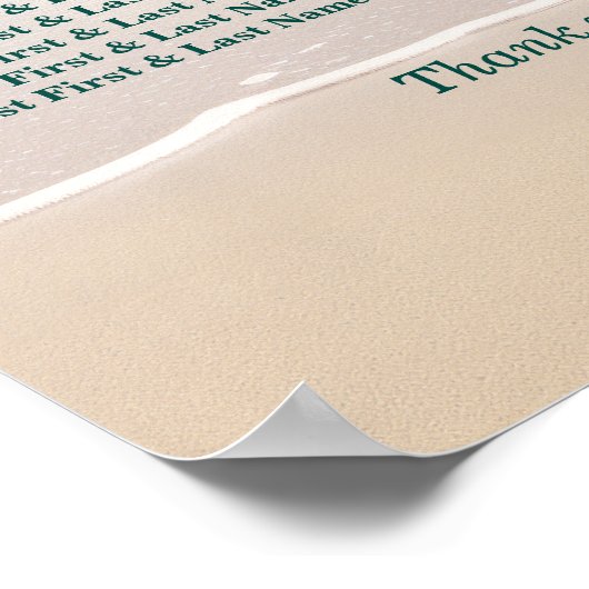 Reiseziel Kauai Hochzeitskarte Poster (Ecke)