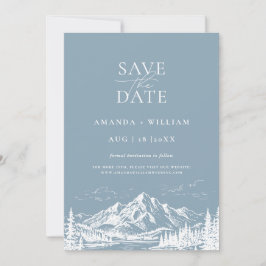 Reiseziel Landschaftsskizze Speichern Sie die Datu Save The Date