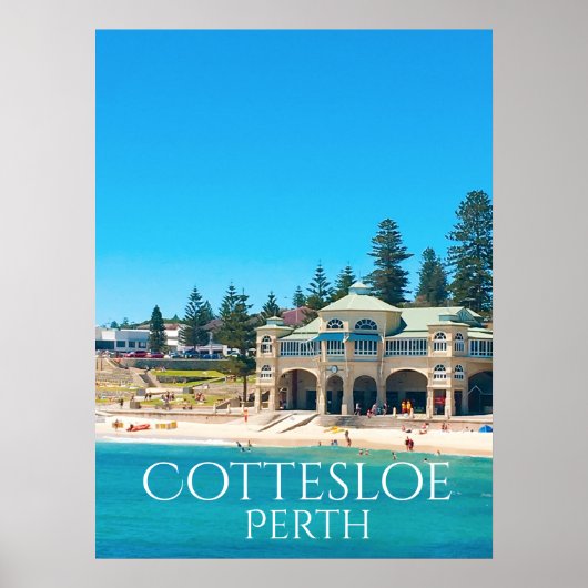 Reiseziel Perth Australien Poster (Vorne)